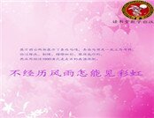 《不经历风雨怎能见彩虹》