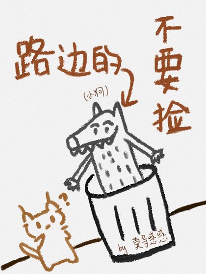 《路边的小狗不要捡》