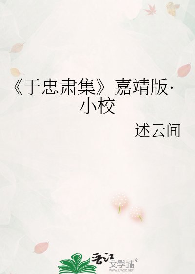 《于忠肃集》